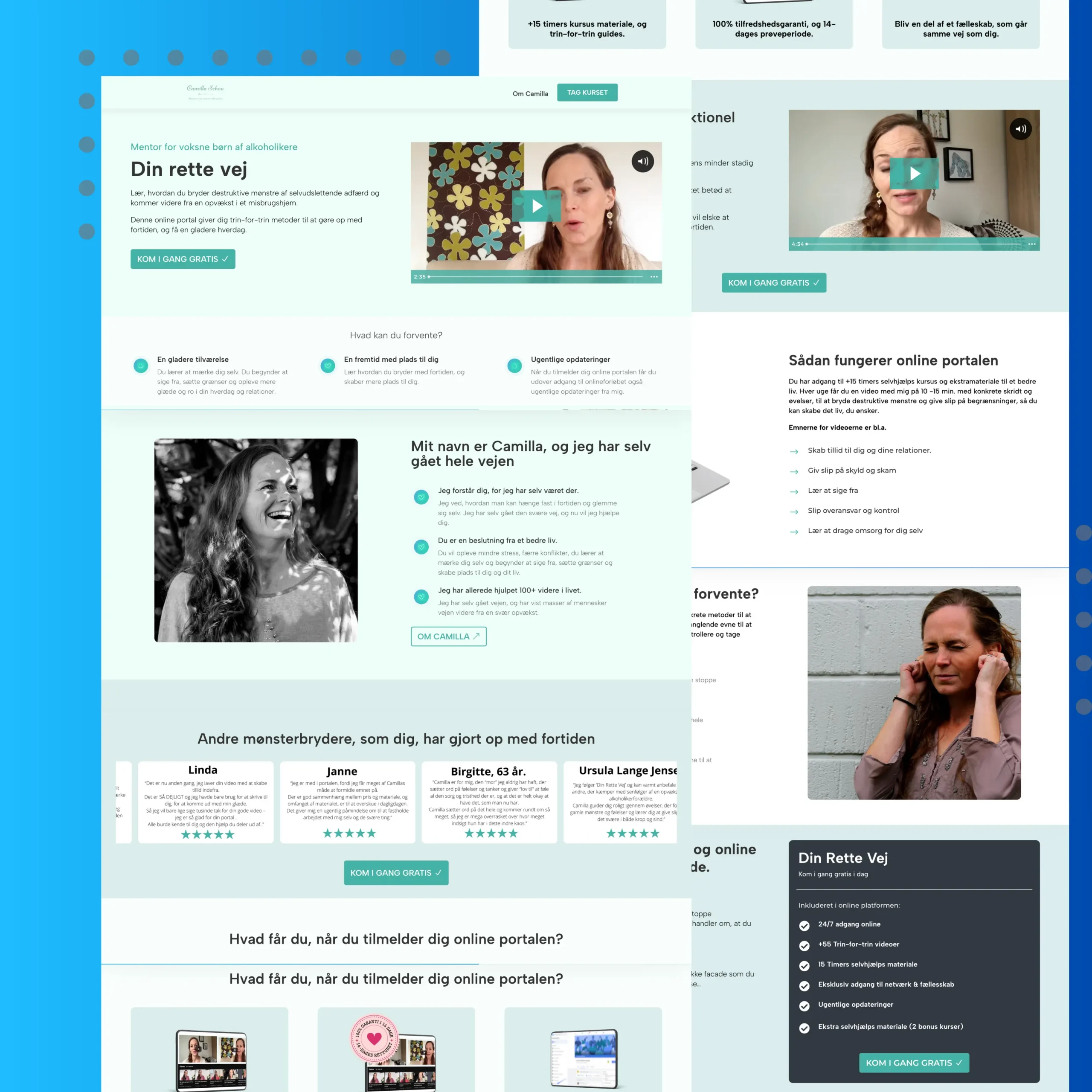 Case study for hjemmeside design for firmaet din rette vej