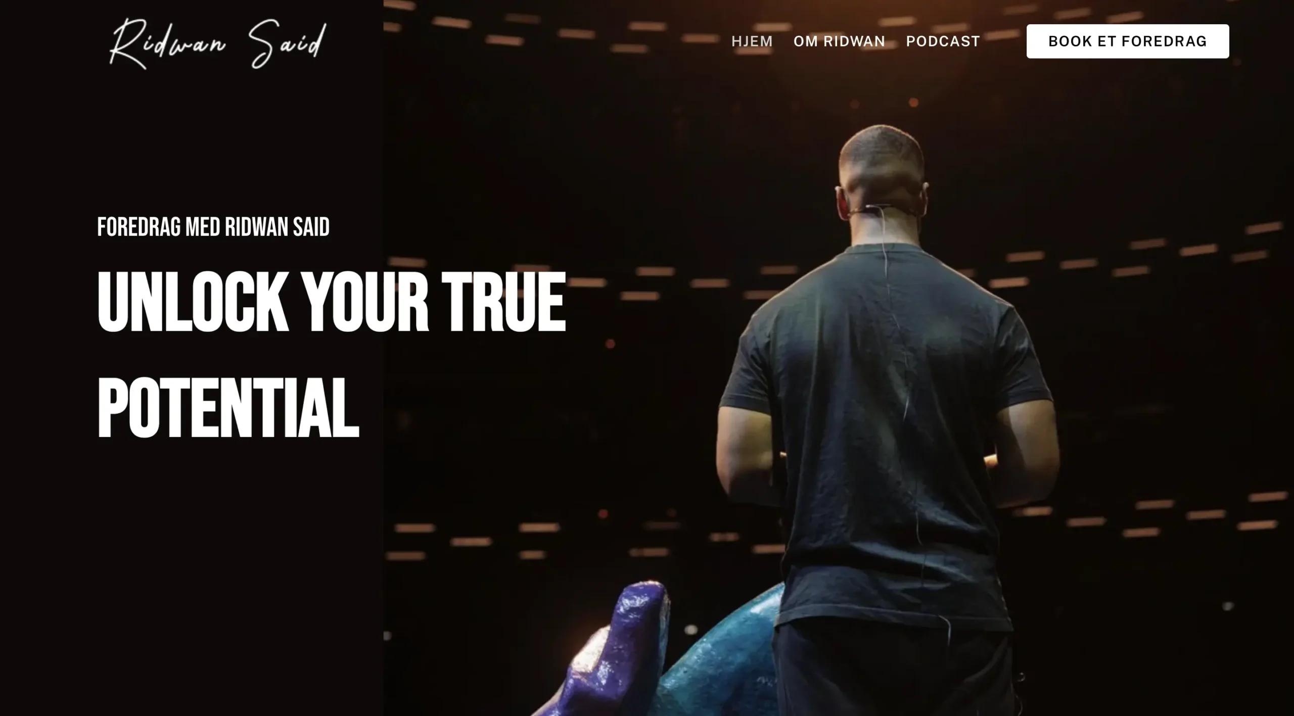 Ridwan Said hjemmeside design