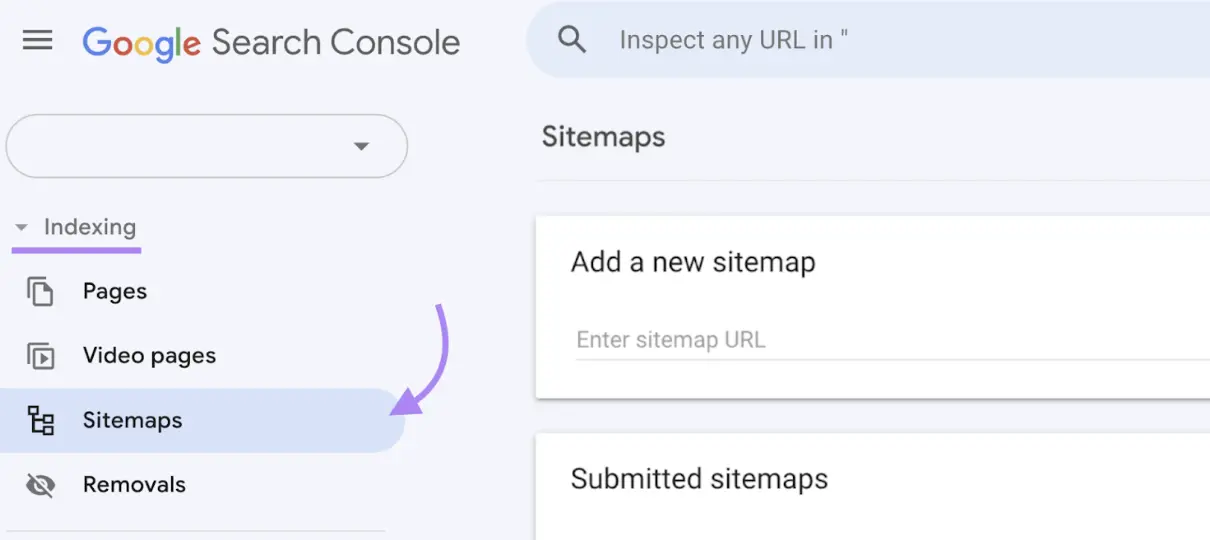 Google search console sitemaps funktion