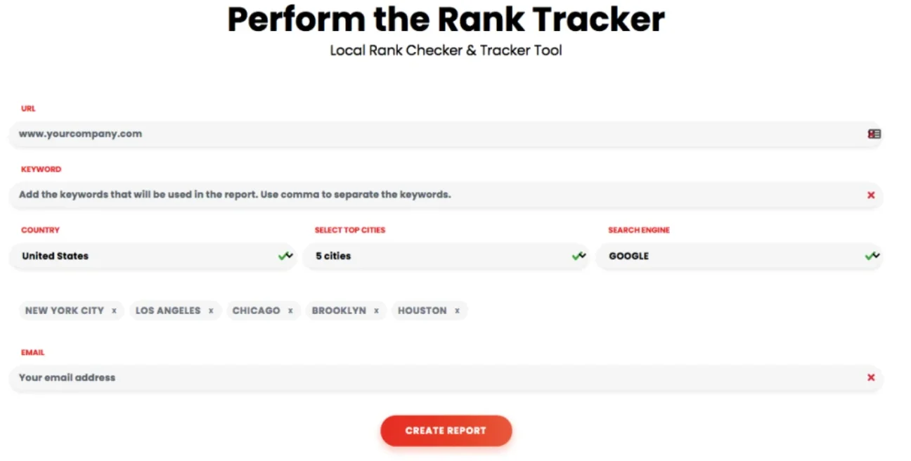 Lokalt SEO tools eksempel